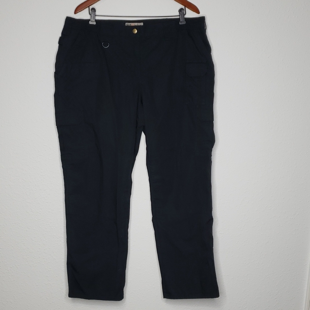 511 Tactical TACLITE Pro Ripstop Cargo Pants Size 20 Black Utility Durable - Picture 2 of 16
